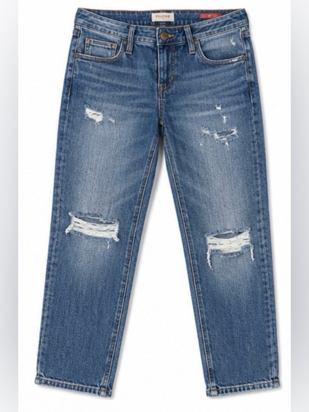 Pilcro Slim Boyfriend Crop Distressed Jeans Size 25